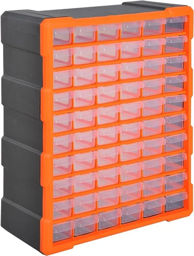 60Drawer Parts Cabinet Hardware Screw Organizer for Small Nuts and Bolts Storage - Picture 10 of 39