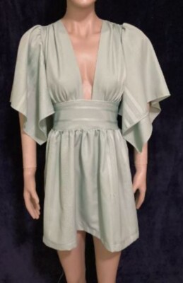 Powder Blue Textured Linen Blend Mini Olivia Bis (Bis & Beau) Size S-M