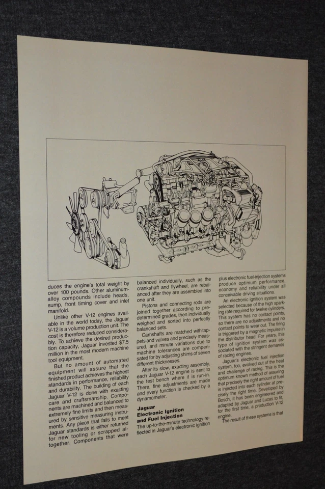 Jaguar XJ 1976 SERIE V12 original distribuidor anuncio impresión 76 XJ12 Foto 2 de 2