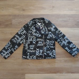 Girls D-Signed Disney Descendants 3 UMA Faux Suede JACKET New Size Medium