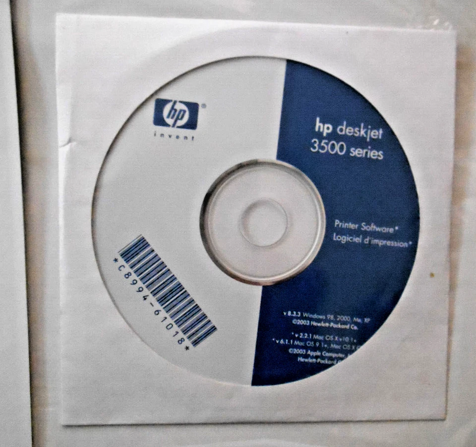 Brand NEW Never Used Ref. Guide Manual & CD for HP Deskjet 3500 Series Printer - Image 3 of 3