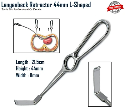 PROXPECT GROUP® Dental Surgical Langenbeck Retractor Holding Mucoperiosteal Flaps-Cheeks-Lips