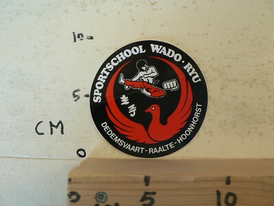 Wado Ryu Sticker STICKER,DECAL SPORTSCHOOL WADO RYU DEDEMSVAART RAALTE HOONHORST KARATE ...