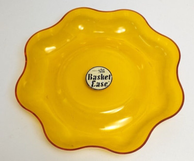 Vintage Decra Stone Basket Ease Orange Plastic Serving Dish 11.25'' FREE SHIPPING