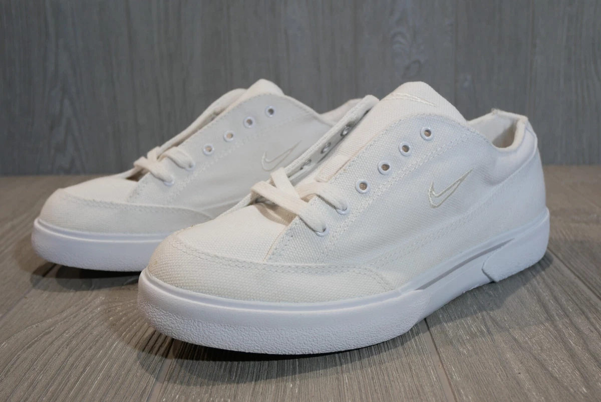 Nike white canvas sneakers womens top