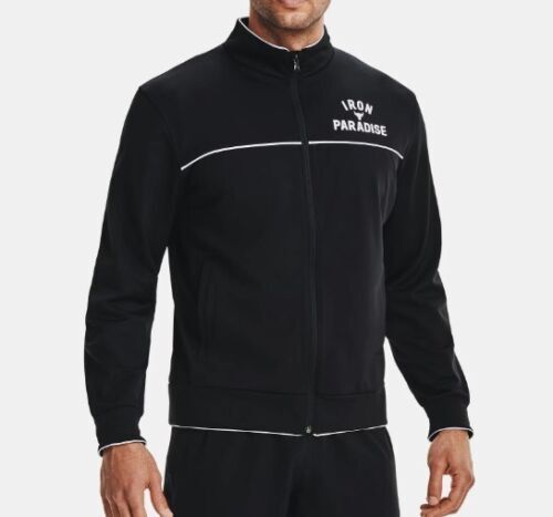 Under Armour Project Rock Track Jacket Mens Medium Iron Paradise
