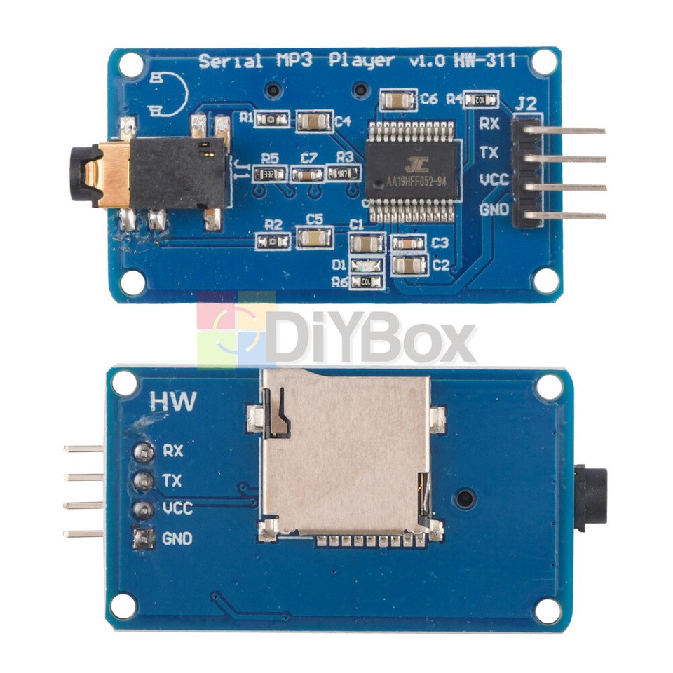 YX5300 UART Control Serial MP3 Music Player Module For Arduino/AVR/ARM ...