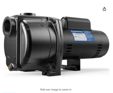 AQUASTRONG 2 HP Shallow Well Centrifugal Jet Lawn Sprinkler Pump 5200 GPH 230V
