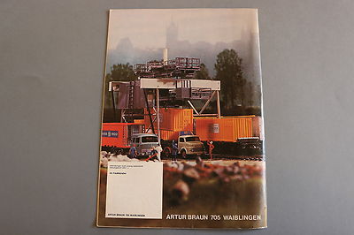 Ancien Modèle BRAWA Jouets Catalogue Chemin De Fer H0 N Artur Braun