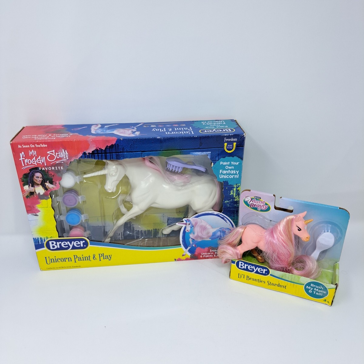 新品未使用　BREYERユニコーンスターダスト Breyer Horse 1146 Stardust Pearl Blue Unicorn, factory tied