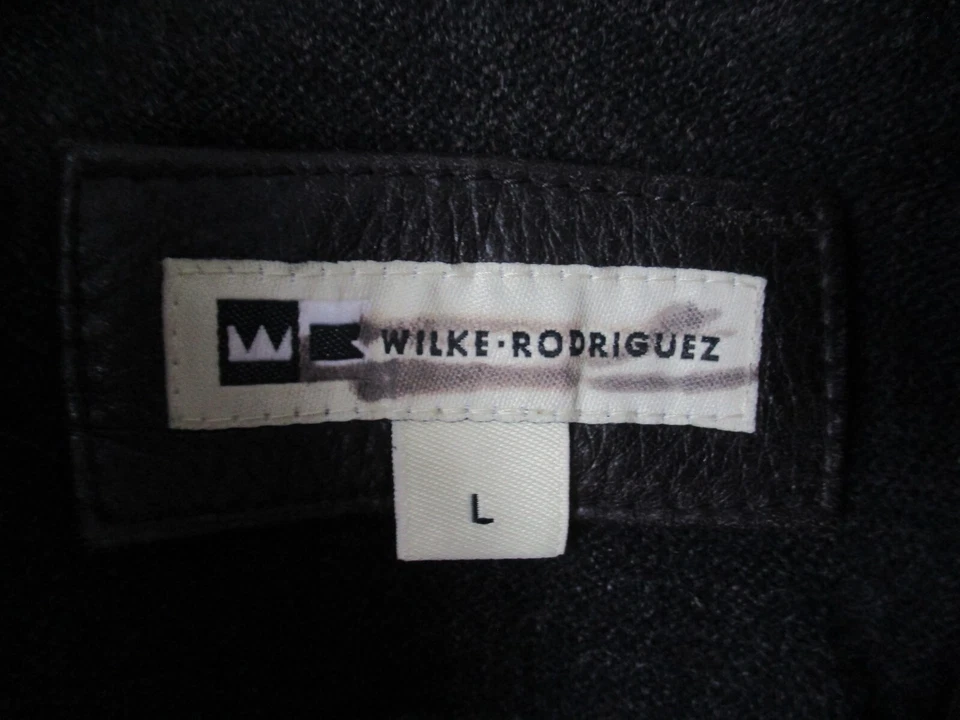 Chaqueta grande de cuero marrón suave forro de lana genuina para motocicleta Wilke Rodriguez Foto 2 de 4