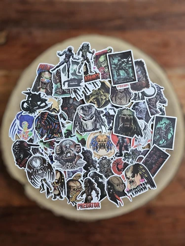 🍀 50 Predator-Design Horror Aufkleber Sticker für z.B. Laptop Handy 