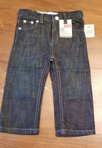 NWT Boy Baby Toddler LEVIS Denim Jeans 514 Size 18 Months Dark Wash | eBay