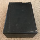 Vintage Hinged 2 Tier Locking Jewelry Box  Dark Green W/ Green Velvet Lining — photo 8