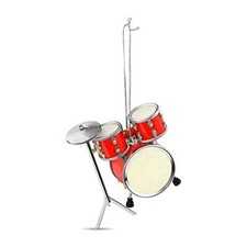 Broadway Gifts Red Drum Set Christmas Ornament Decoration Music Drummer New