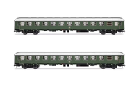 Rivarossi HR4377 DB Set Von 2 Schlafwagen Bcm 243, GrüNe Lackierung