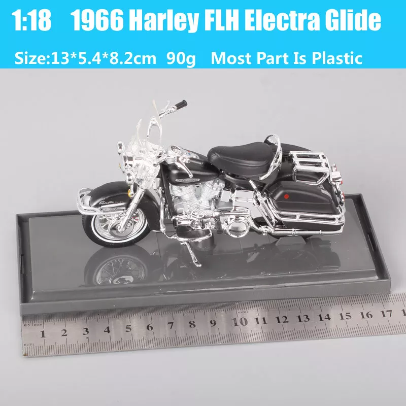 Miniatura Moto Harley-Davidson 1966 FLH Electra Glide Maisto 1:18 - Machine  Cult