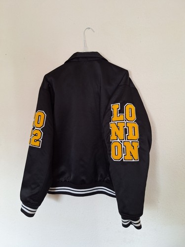 Palace Skateboard - Satin Varsity Jacket - Black - Picture 3 of 6