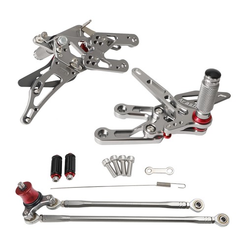 Rearsets Footpegs Grey For Honda CBR 600 RR PC37 03-06 CBR 1000 RR SC57 04-07 AA - Picture 15 of 16