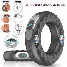 Reusable Electric Penis-Stretcher-Sleeve-10 Speeds Penis-Enhancer-Ring for Male