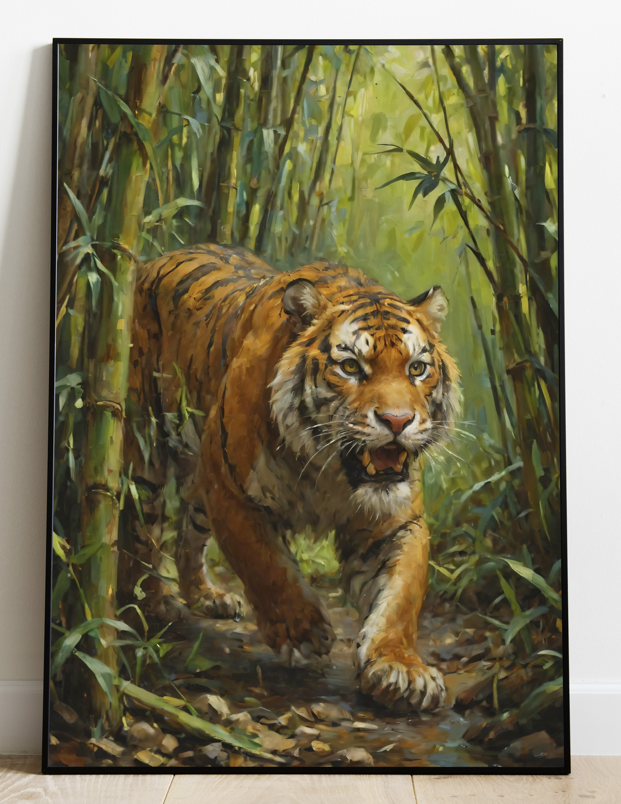 Breathtaking Striking Tiger Oil Canvas Art Home Decor Masterpiece eBay