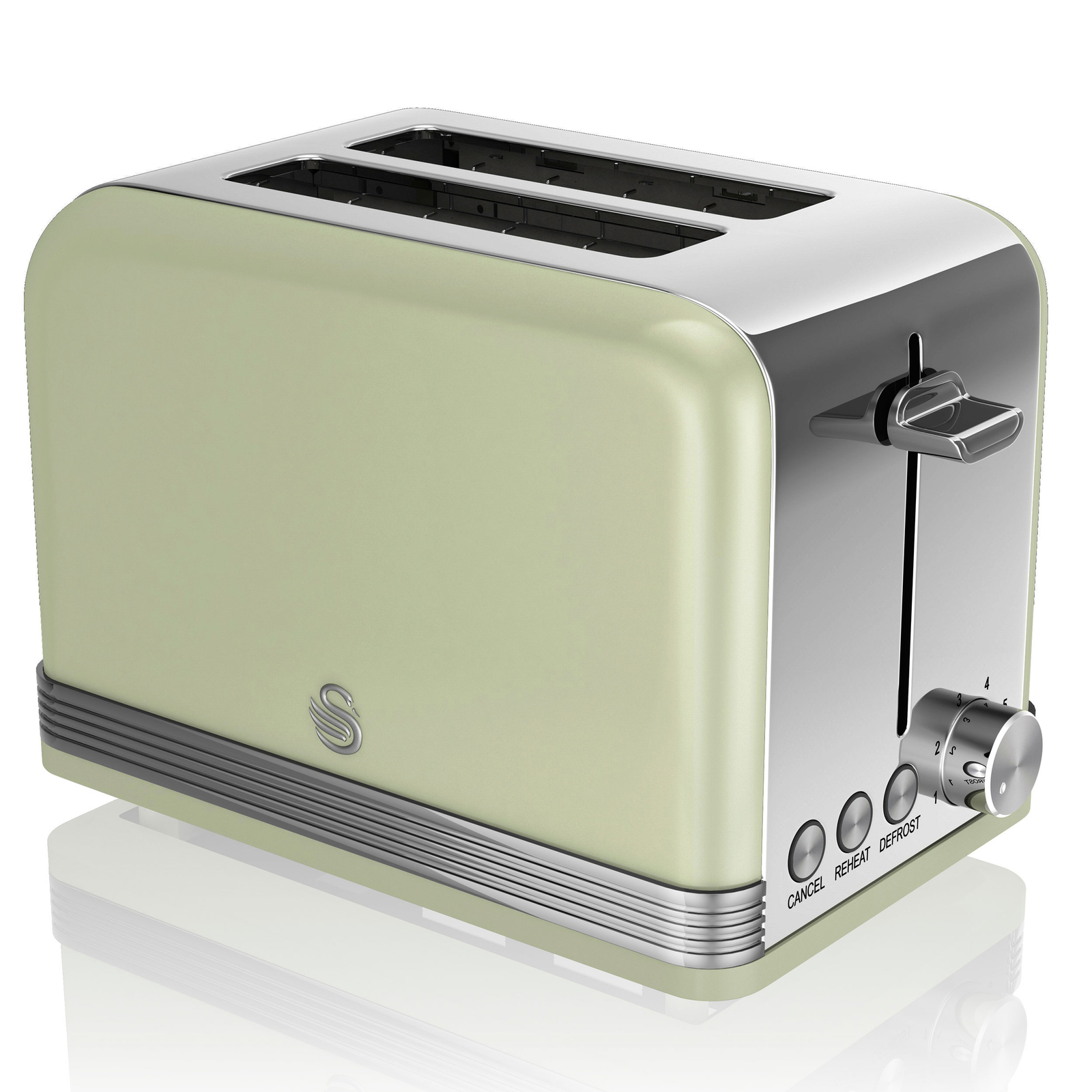 Tostapane Vintage 2 Fette Design Retrò - 800W 3 Funzioni Smart