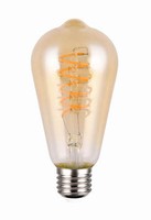 Trio Kolben Led Lampe E27 7W ⌀6,4Cm Dimmbar Amber Warmweiss 4017807579123