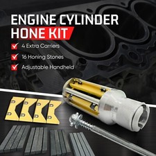 Cylinder Engine Hone Kit 2-1/2" To 5-1/2" Honing Machine + 4  Grit  Stones USA