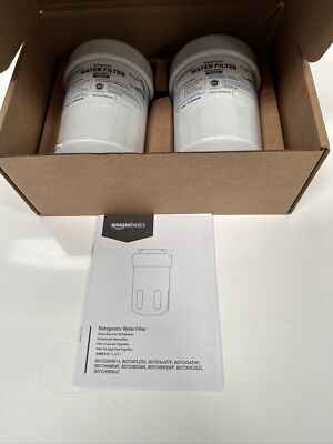 Amazon Basics Ersatz GE MWF Kühlschrank Wasserfilter, 2 Stück Neu