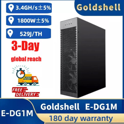NEW Goldshell E-DG1M 3.4GH/S LTC & DOGE 1800W Coin Miner With PUS  in STOCK