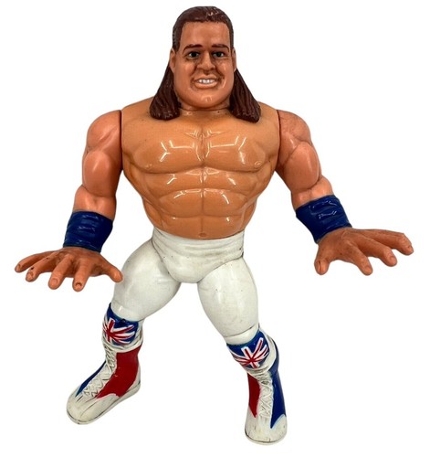 Vintage WWF Hasbro “THE BRITISH BULLDOG” Davey Boy Smith Loose Action Figure WWE