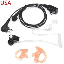 Acoustic Headset/Earpiece + Earmolds For HYT Hytera Radio TC-508 TC-505
