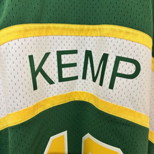 Shawn Kemp 40 Sonics Jersey Medium Mitchell Ness Hardwood Classics Basketball - Picture 4 of 11
