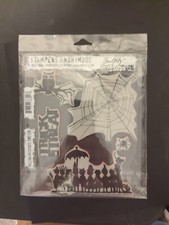 Tim Holtz Cling Rubber Stamps Halloween Cutouts CMS139 Stampers Anonymous New