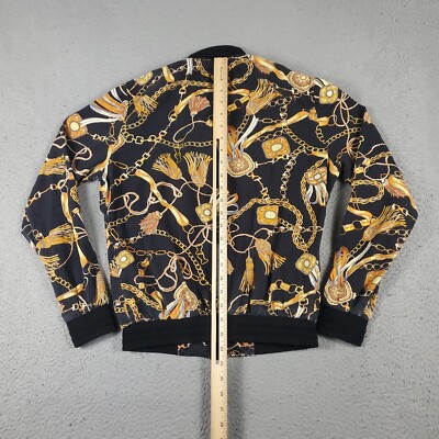 Cactus Man Jacket Mens Small Black Full Zip Up Track Winter Coat