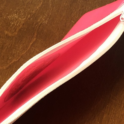 VINTAGE Puerto Rico Neon Pink Zipper Travel Bag Pouch Neon Hot Pink Souvenir 90s - 第 6/9 張圖片