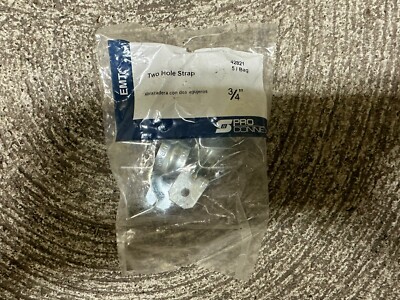 EMT PRO CONNEX Two Hole Strap 3/4'' Inch 42821  5 Per Bag