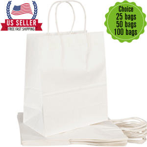 white gift bags wholesale
