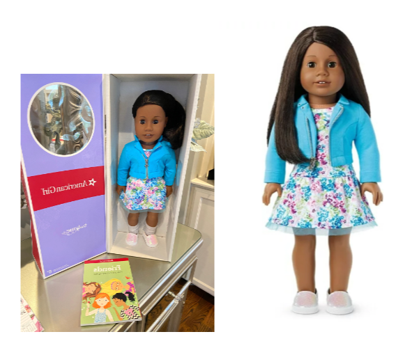 American Girl Truly Me 31 Doll with Addy Mold Dark Hair Floral Outfit New