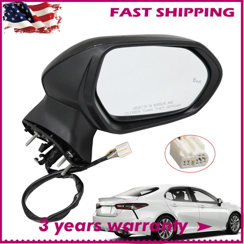 For 2018-2023 TOYOTA CAMRY Passenger Side Mirror Blind Spot Heated Turn Signal