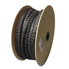 132' Spool 3/8" Black Graphite Fiberglass Rope Gasket Perkins 722 154 Wood Stove