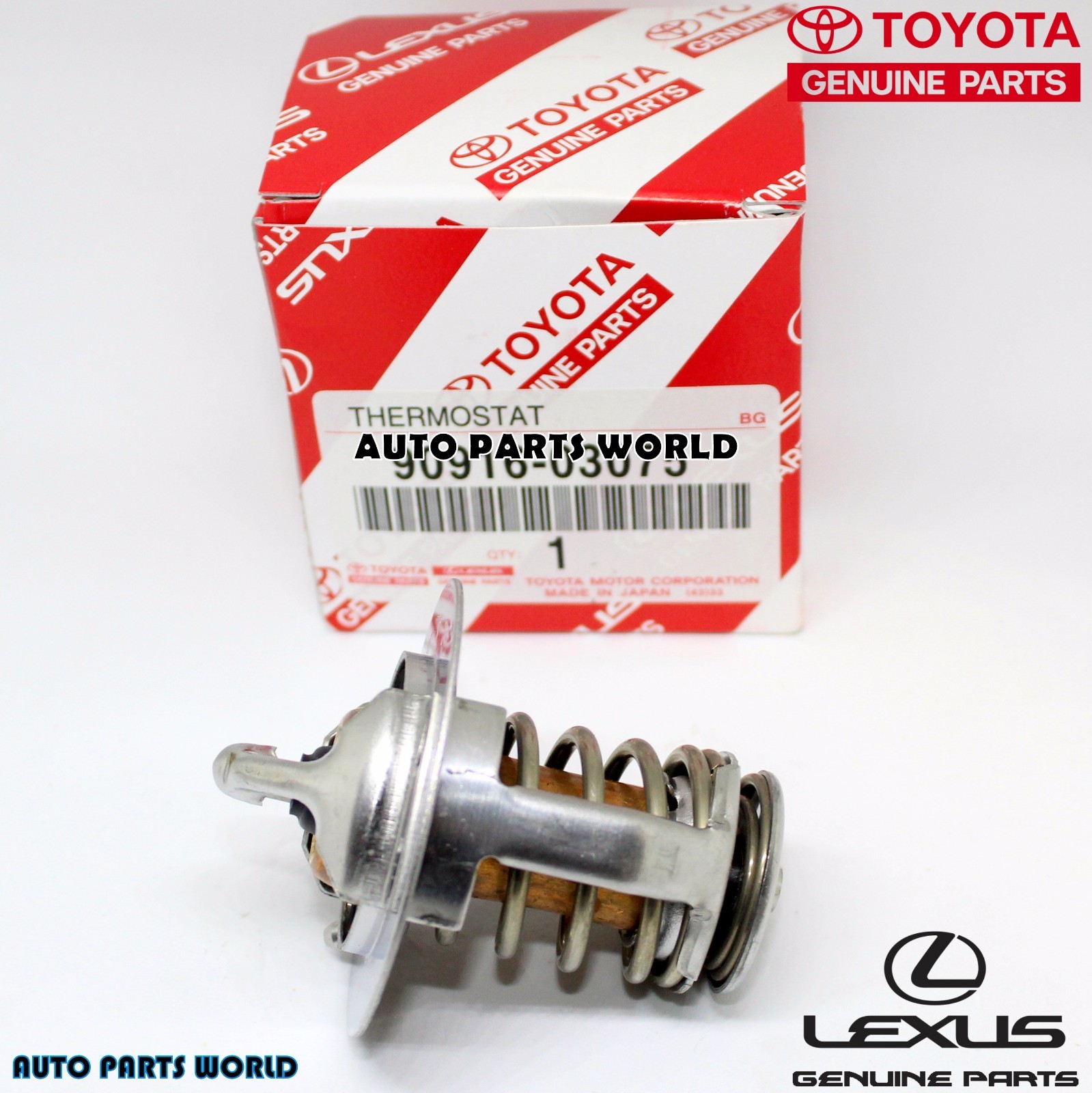 NEW GENUINE OEM TOYOTA LEXUS ENGINE COOLANT THERMOSTAT 90916-03075 