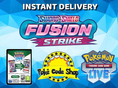 25 x Fusion Strike Live Pokemon Booster Codes Online SOFORT QR EMAIL VERSAND