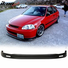 Fits 96-98 Honda Civic Ek Mugen Style Front Bumper Lip Chin Spoiler Unpainted Pp
