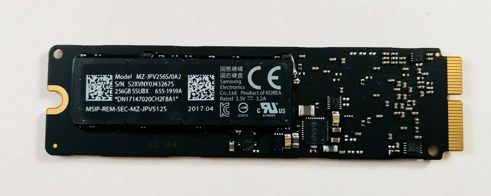 Apple Macbook pro air 2015 2017 pcie 256gb ssd MZ-JPV2560/A4 1 year warranty . - Image 2 of 3