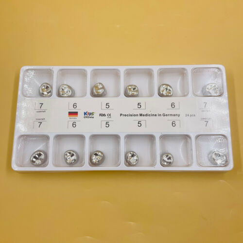 Zahnvorgeformte Metallkrone Edelstahlkrone primärer Molar Erwachsene/Kinder - Bild 7 von 16