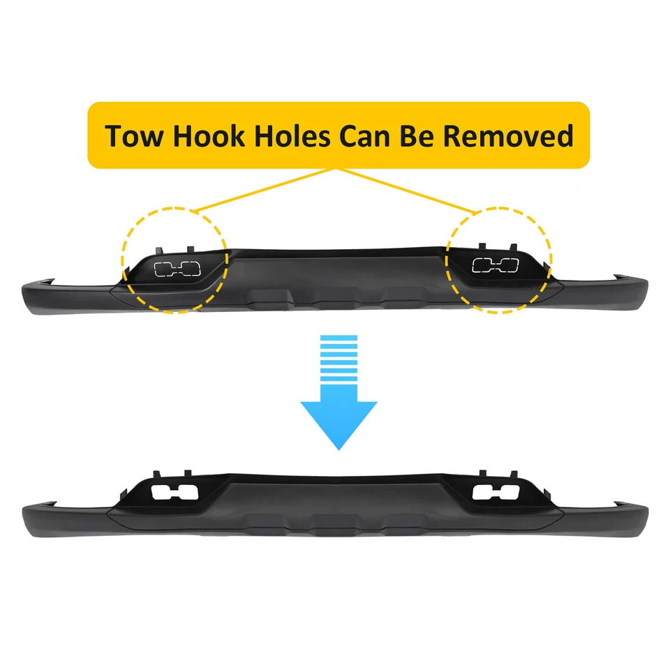 For Chevrolet Silverado 1500 2016-2018 Front Lower Bumper Valance W/Tow Hooks - Image 2 of 4