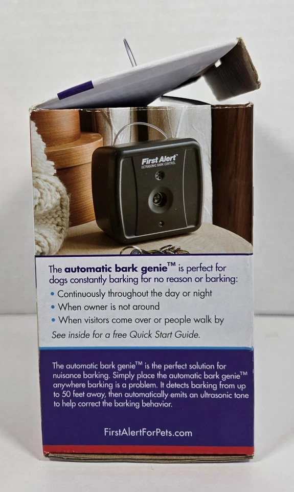 Dispositivo disuasorio de ladridos de perro First Alert Genie automático ultrasónico para mascotas Foto 3 de 4