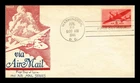 US COVER AIR MAIL 6C FIRST DAY ISSUE SCOTT C25 ANDERSON CACHET