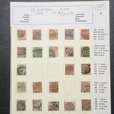 Great Britain Vintage Stamp Collection - Starting at 4% - CV $2,005 - Lot #10693